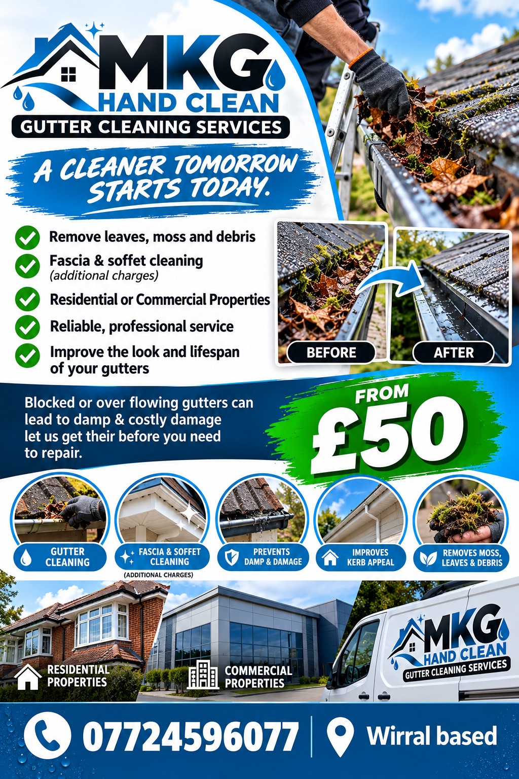 MK-Gutter Cleans gutter cleaning services flyer